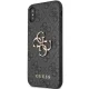 Guess 4G Big Metal Logo vāciņš Apple iPhone X/XS - Pelēks