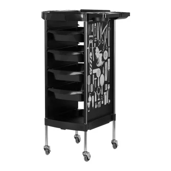Gabbiano X11-9 Frizieru ratiņi melni