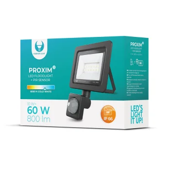Forever Light Proxim II LED prožektors ar PIR sensoru 10W 6000K IP66
