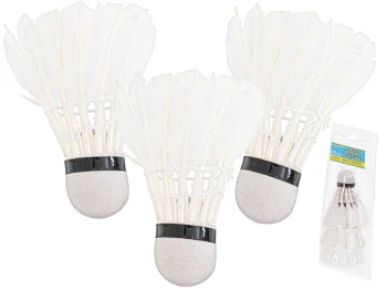 Badmintona Spalvu Volāni 3 gb. | Feather Badminton Shuttlecocks