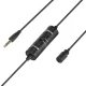 Piespraužams mikrofons BOYA BY-M1S ar 6 m vadu un 3.5 mm TRRS savienojumu, melns