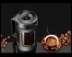 Bakalu French Press kafjas un tējas kanna, 0,6 L, melna