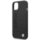 BMW iPhone 14 Plus vāciņš Silicone Signature Logo MagSafe, melns