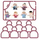 Leļļu teātris Plīša rotaļlieta uz pirksta 6 gab. | Puppet Theater Plush toy on finger 6 pcs