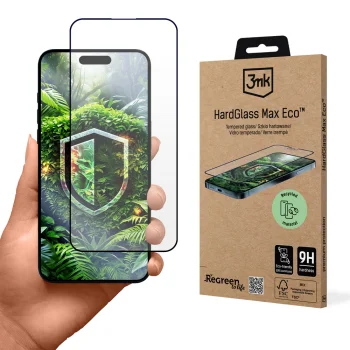 3mk HardGlass Max Eco 9H aizsargstikls Apple iPhone 15 Plus / 16 Plus