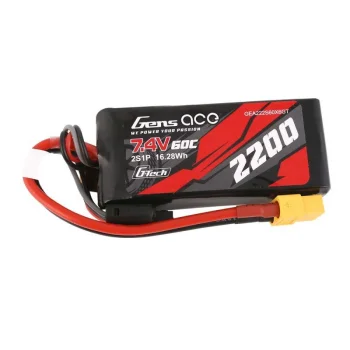 Gens Ace G-Tech LiPo 2200mAh 7.4V 60C 2S1P XT60 Akumulators