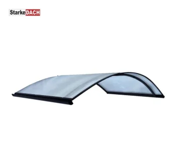 Arkveida jumtiņš STARKEDACH R-160, 160x100x35 cm, tumši pelēks