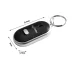 Pīkstiena Atslēgu Piekariņš Reaģē uz Svilpi ar LED Apgaismojumu, Melns | Chip Keychain Reacts to Whistle with LED...
