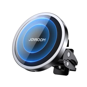 Joyroom JR-ZS240 magnētiskais auto turētājs ar 15W Qi lādētāju, melns