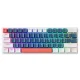 Machenike K500-B61 vadu mehāniskā spēļu tastatūra, Brown Switch, zila un balta