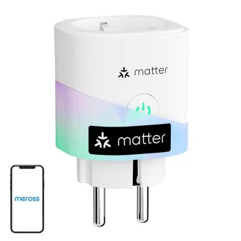 Viedā kontaktligzda Meross MSS315CFH-EU ar enerģijas patēriņa mērīšanu (Matter)