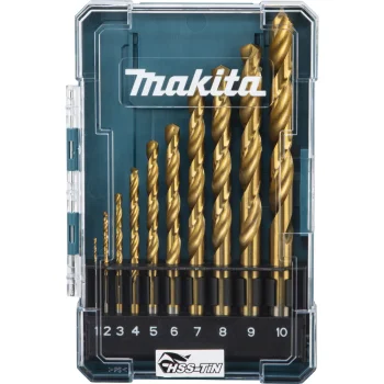 Makita HSS-TiN metāla urbju komplekts D-72849, 1-10 mm, 10 gab.