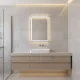 ModernHome LED Vannas Istabas Spogulis 50x70 cm ar Skārienjutīgu Slēdzi
