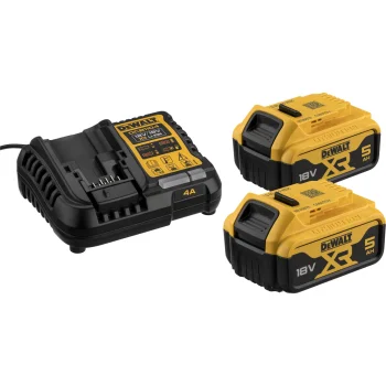 Akumulatoru un lādētāja komplekts DeWalt DCB1104P2-QW 2x 18V 5.0Ah XR + DCB1104