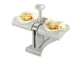 Manuāla pelmeņu un pīrādziņu veidošanas ierīce, pelēka