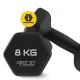 4Fizjo Classic čuguna hanteles 2 x 8 kg, melnas