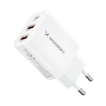 Wozinsky CWCUCW 30W USB-C / 2 x USB-A lādētājs - Balts