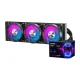 DarkFlash UV360 šķidruma dzesēšanas sistēma procesoram, 360 mm, 6.67\" OLED ekrāns, ARGB, melna