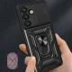 Hybrid Armor Camshield bruņu maciņš ar statīvu un kameras vāciņu Google Pixel 9A - Melns | Armored Case With...