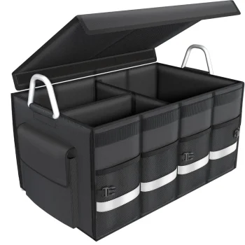 Auto bagāžnieka organizators ar vāku, 60 litri, 60x35x30 cm