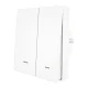 MOES ZS-B-EU2 ZigBee divkanālu viedais gaismas slēdzis ZS-B-EU2-WH-MS