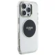 Guess IML Metal Colored Circle Classic Logo MagSafe vāciņš iPhone 16 Pro, melns