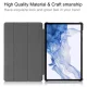 Samsung Galaxy Tab S9 (SM-X710, SM-X716B) Trifold Stand PU Leather Cover Case, Blue | Planšetes Vāciņš Maciņš...