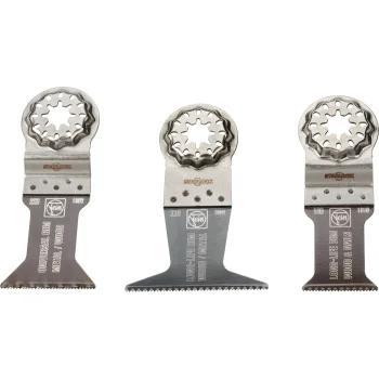 Multinstrumenta zāģa asmeņu komplekts Fein E-Cut Combo Starlock Wood & Metal, 3 gab.