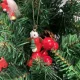Koka eglītes rotājumi, piekariņi, 30 gab., sarkani