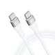 Wozinsky WSTCC2 USB-C uz USB-C PD 65W kabelis 2 m balts