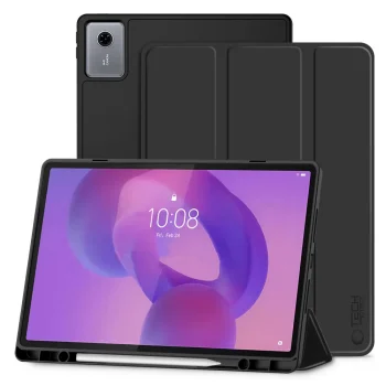 TechProtect SmartCase Pen atverams vāciņš Lenovo Idea Tab Plus 12.1 TB-361, melns