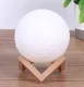 Mēness formas LED nakts lampa, auksti balta