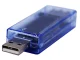 USB sprieguma un strāvas mērītājs, voltmetrs / ampērmetrs, zils