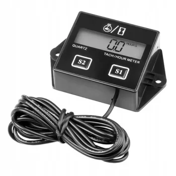 Universālais elektroniskais tahometrs, motorstundu skaitītājs (mērītājs) benzīna dzinējiem | Tach Hour Meter...