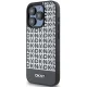 DKNY iPhone 15 Pro vāciņš Leather Printed Pattern Metal Logo MagSafe, melns