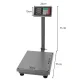 Platformas svari ar LCD displeju, 100 kg, pelēki
