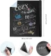 Pašlīmējoša Krīta Tāfele Dēlis Plēve 45x200 cm | Self Adhesive Chalk Board Sticker