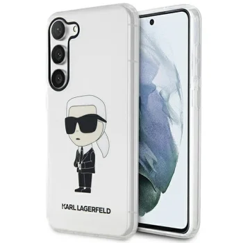 Karl Lagerfeld caurspīdīgs vāciņš Samsung Galaxy S23 KLHCS23SHNIKTCT