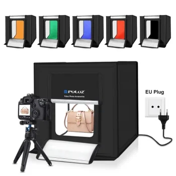Fotostudijas telts Puluz PU5040EU 40cm, LED 2400 lm