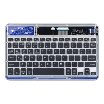 Dux Ducis CK Series bezvadu tastatūra portatīvajam datoram / planšetei / telefonam, Caurspīdīga