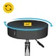 Grozāmais masāžas taburets 4FIZJO PURE, melns