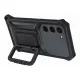 Samsung Galaxy S23 vāciņš Rugged Gadget Case ar gredzenu un statīvu, pelēks