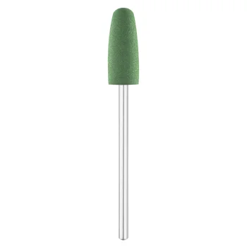 Exo gumijas pulēšanas uzgalis nagiem zaļš noapaļots cilindrs 8.0 mm / 400