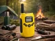 Baofeng BF-T6 rāciju komplekts (2 gab.), līdz 2 km, 1500 mAh, LED lukturis, dzeltens