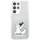 Karl Lagerfeld Samsung Galaxy S21 Ultra vāciņš Choupette Fun, caurspīdīgs