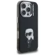 Karl Lagerfeld IML Aquarelle Karl & Logo MagSafe vāciņš iPhone 16 Pro Max, melns