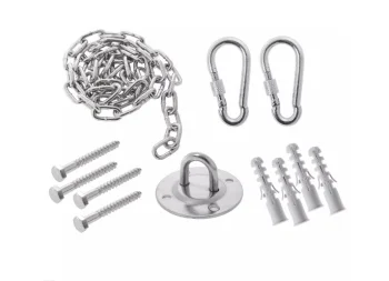 Montāžas Stiprinājumu Komplekts Šūpuļkrēsliem Dārza Šūpolēm (ķede, karabīni, skrūves) | Mount Kit for...