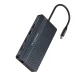 Wozinsky WDS03Y5S 14-in-1 USB-C Hubs, 3 Monitoriem, Pelēks