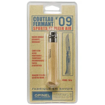 Opinel No. 09 saliekamais nazis, nerūsējošais tērauds