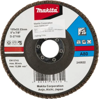 Makita lapiņu slīpripa D-27109, 125 mm, A80